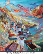 Shining On-Battery, Oil on Canvas